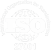logo iso 27001 blanco